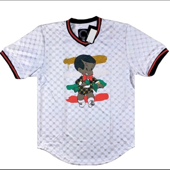 Men’s “Black Richie Rich” Shirt. Size Large. - Picture 1 of 3